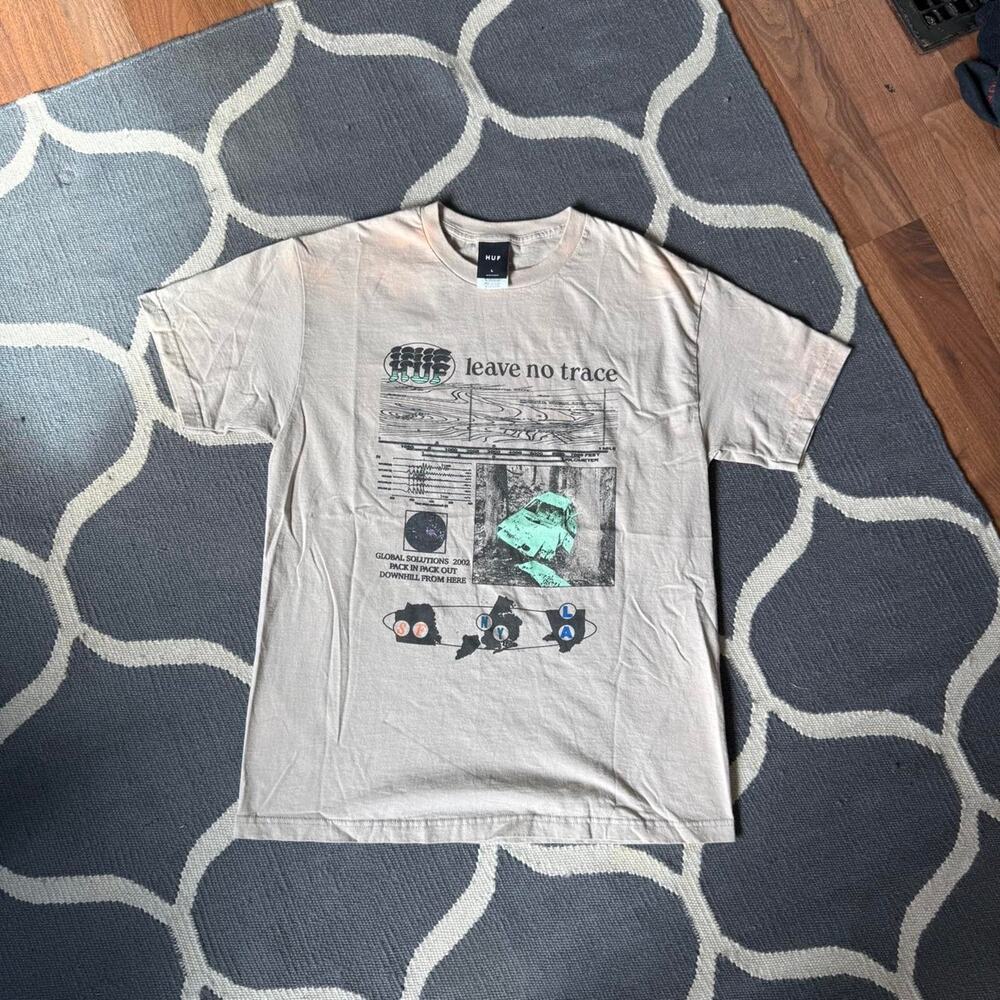 Tan HUF Graphic T-Shirt